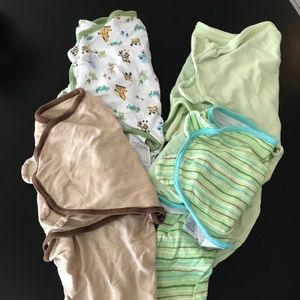 SwaddleMe Summer Infant 4 pack 0-3 mo